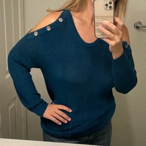 INC International Concepts cold shoulder sweater size large